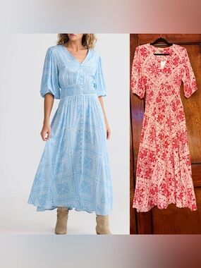 Talisman Halo maxi dress in wild heart paisley
